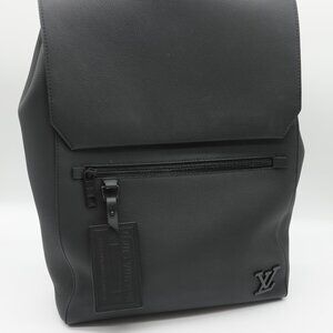 Louis Vuitton Aerogram Fastline Black Calfskin Backpack w/ Dust Bag